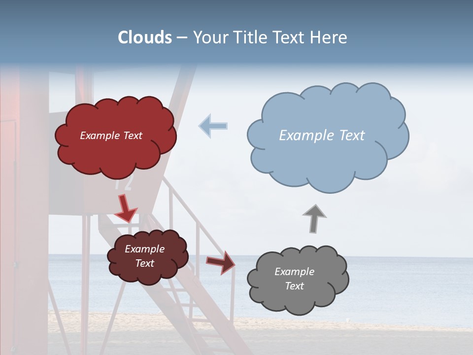 Building Beach Tropical PowerPoint Template
