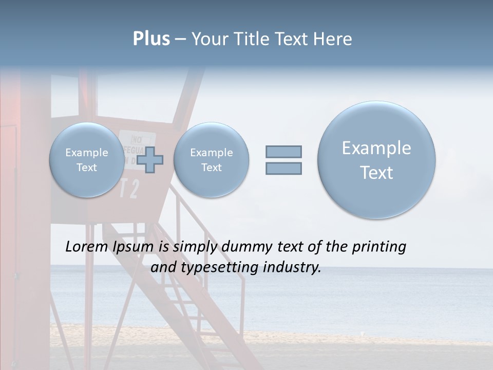 Building Beach Tropical PowerPoint Template
