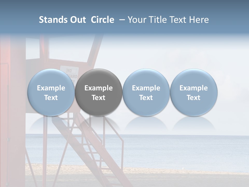 Building Beach Tropical PowerPoint Template