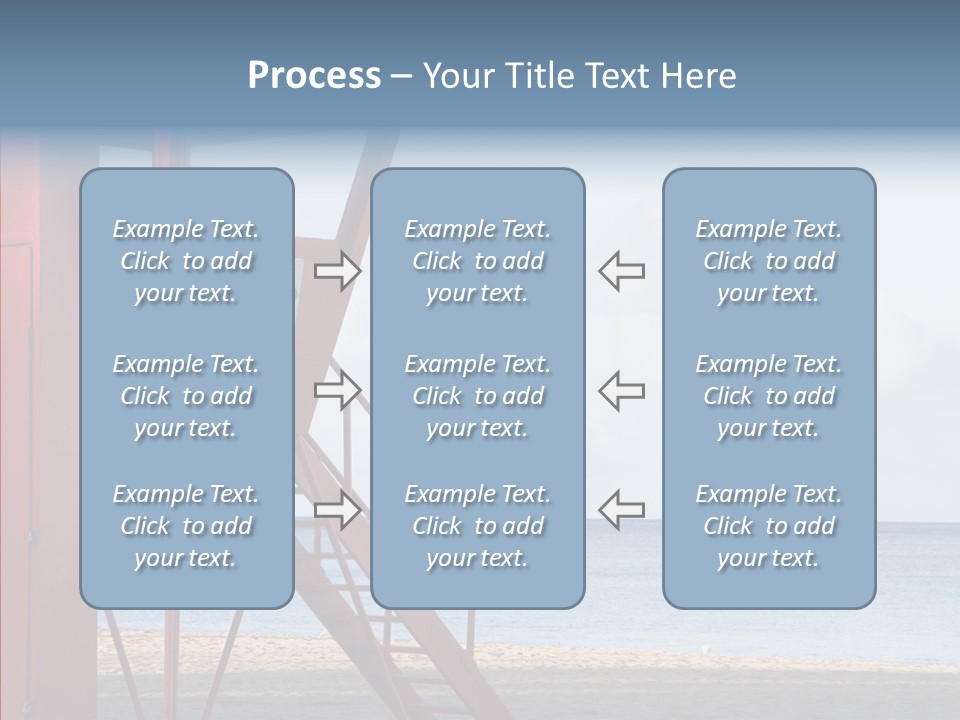 Building Beach Tropical PowerPoint Template