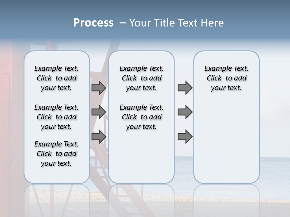 Building Beach Tropical PowerPoint Template