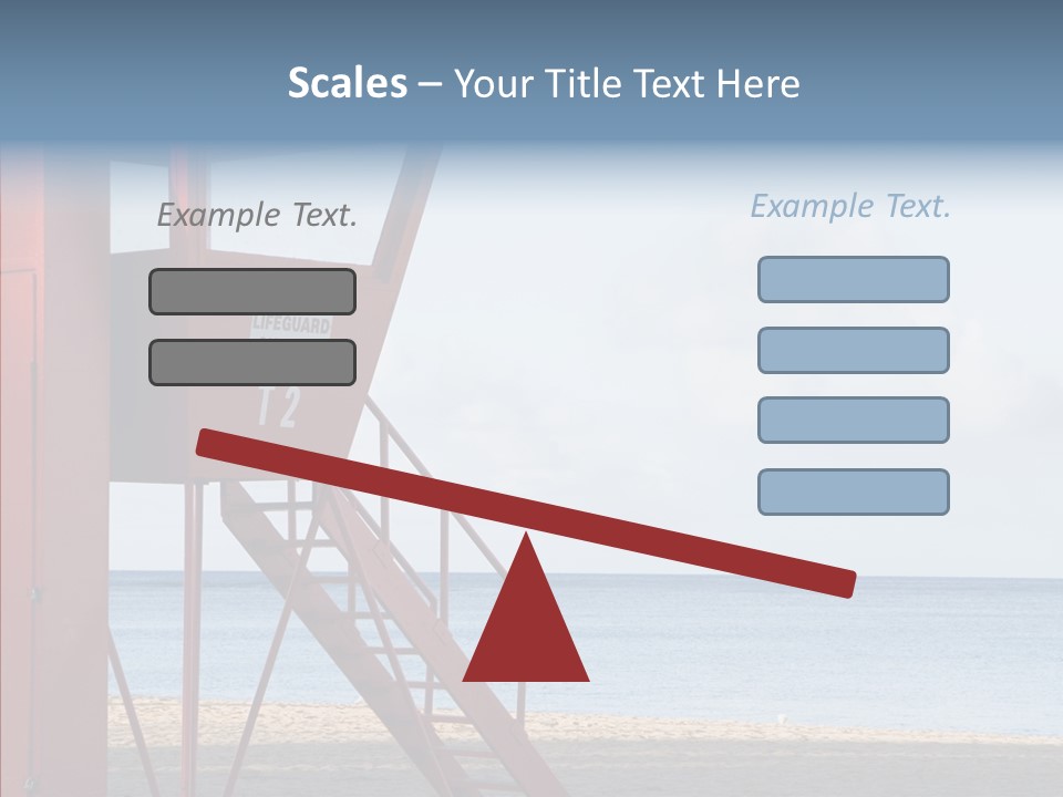 Building Beach Tropical PowerPoint Template