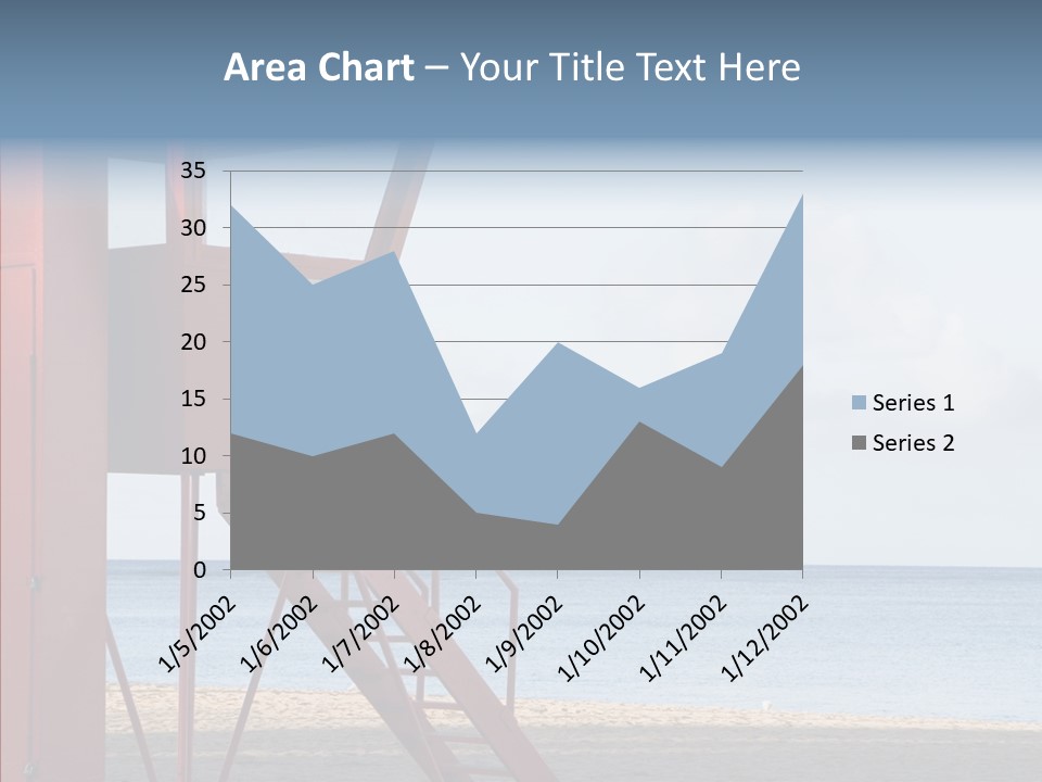 Building Beach Tropical PowerPoint Template