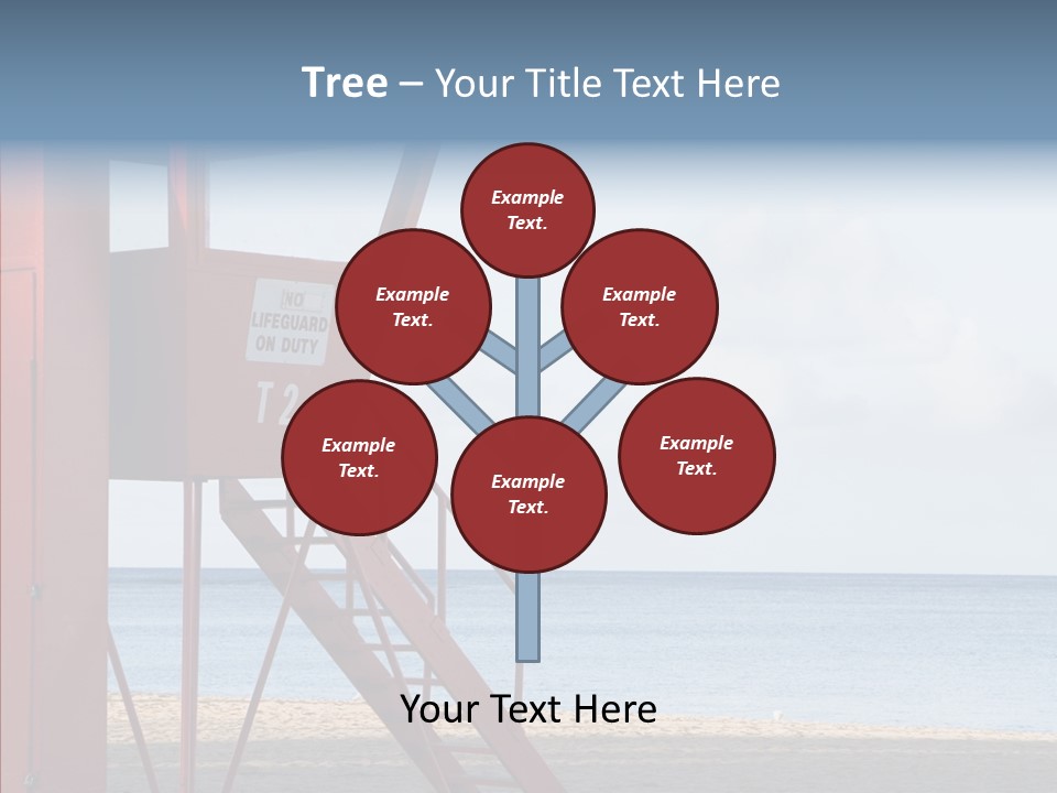 Building Beach Tropical PowerPoint Template