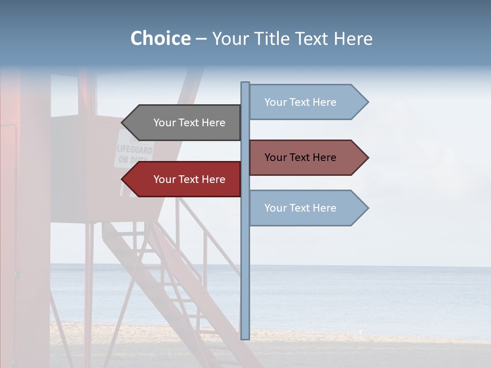 Building Beach Tropical PowerPoint Template