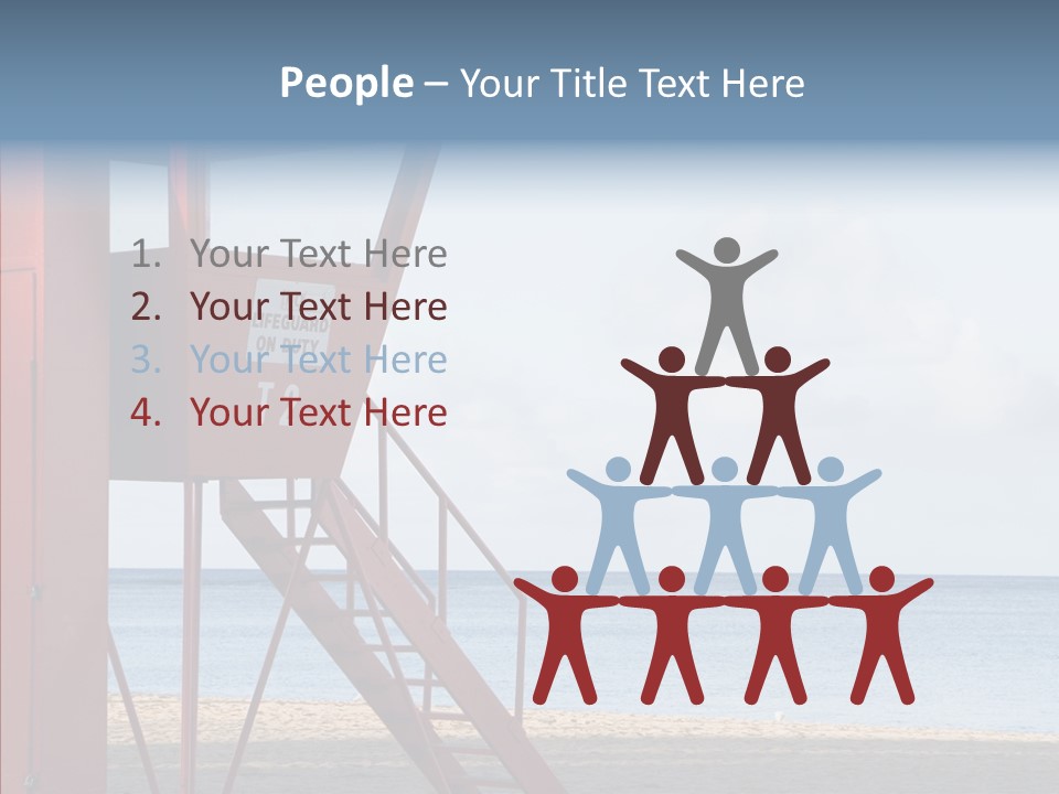 Building Beach Tropical PowerPoint Template