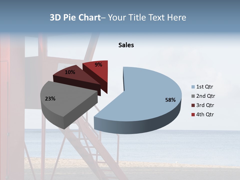 Building Beach Tropical PowerPoint Template