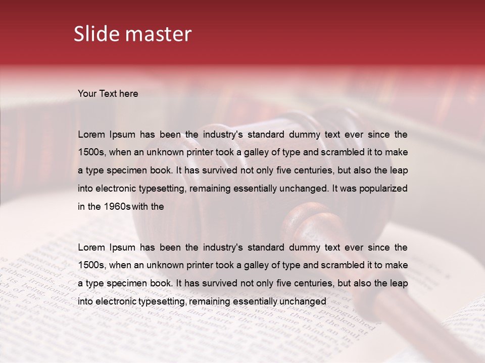 Firm Wooden Books PowerPoint Template