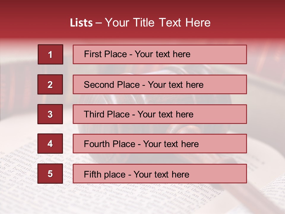 Firm Wooden Books PowerPoint Template
