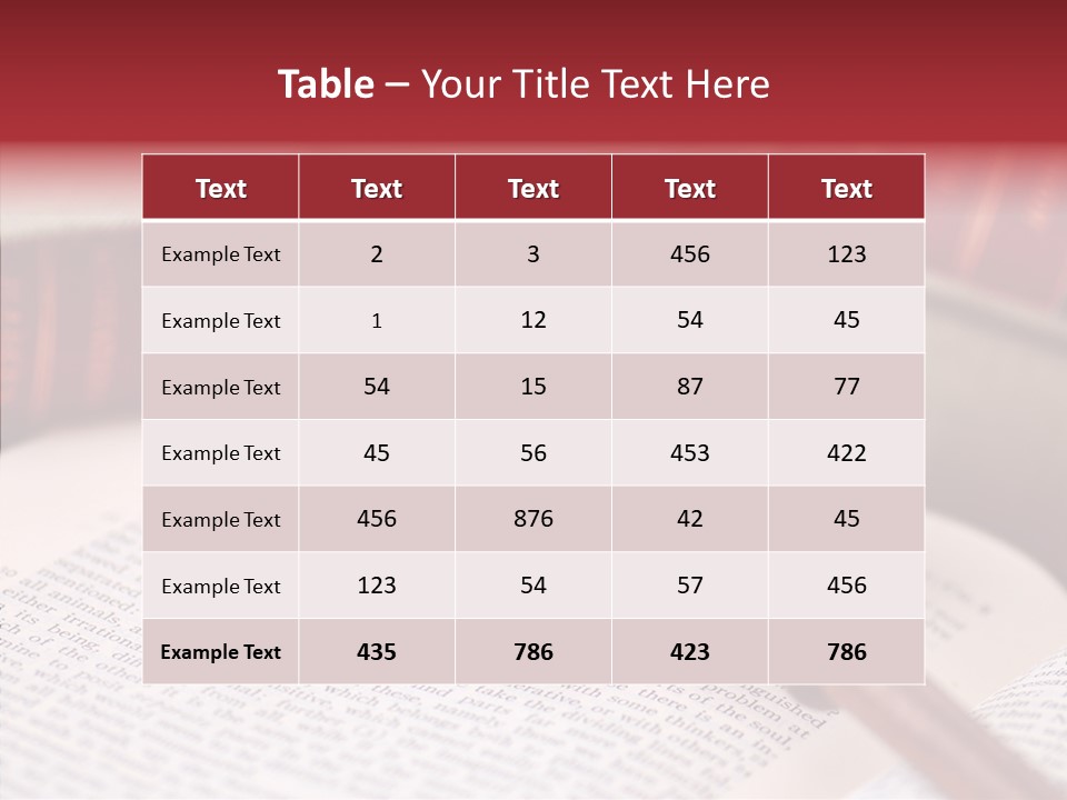 Firm Wooden Books PowerPoint Template