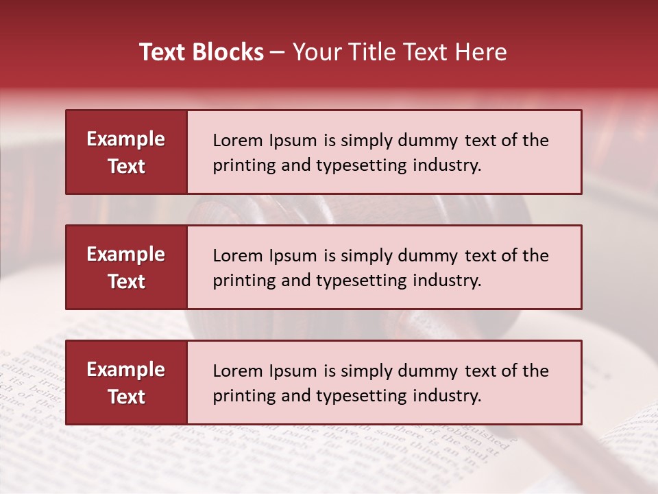 Firm Wooden Books PowerPoint Template
