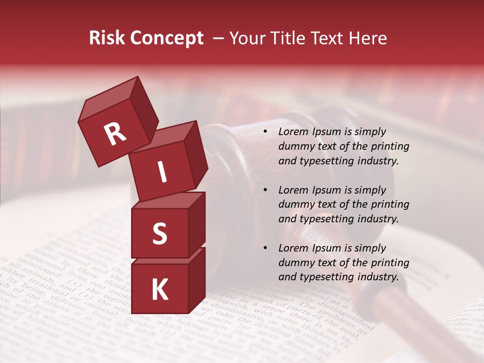 Firm Wooden Books PowerPoint Template