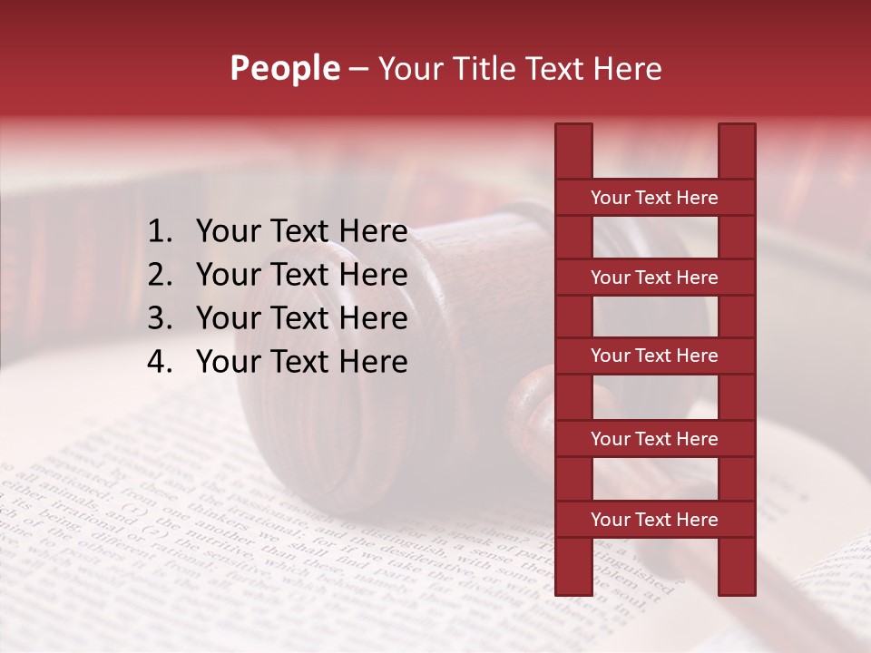 Firm Wooden Books PowerPoint Template