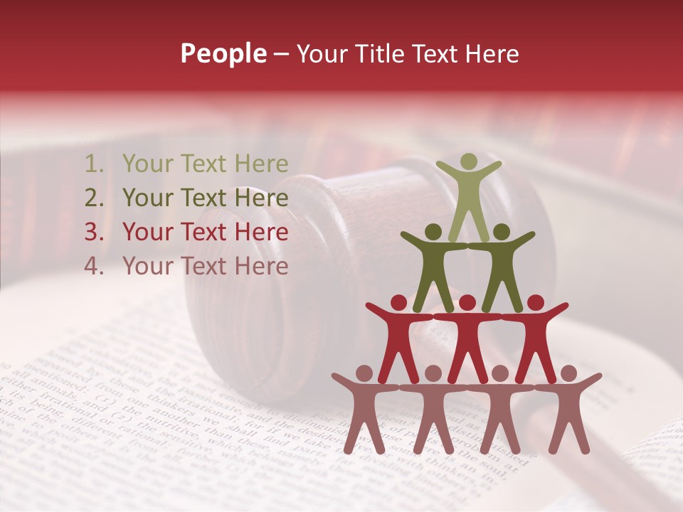 Firm Wooden Books PowerPoint Template