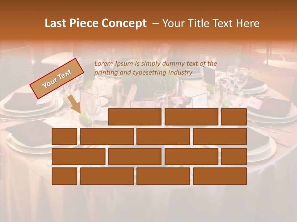 Bouquet Wedding China PowerPoint Template