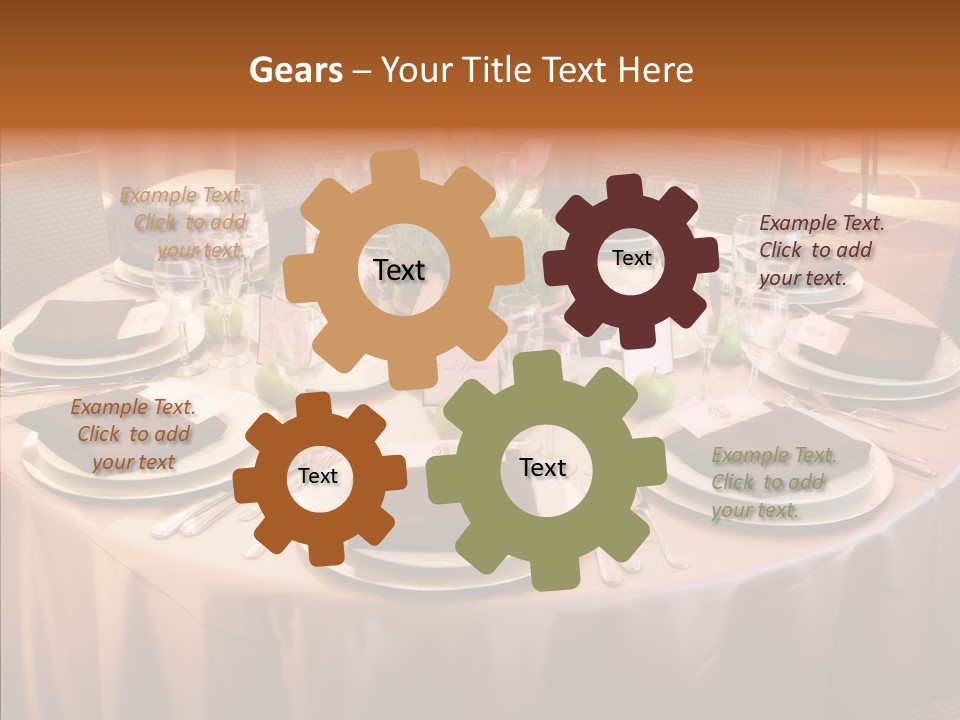 Bouquet Wedding China PowerPoint Template