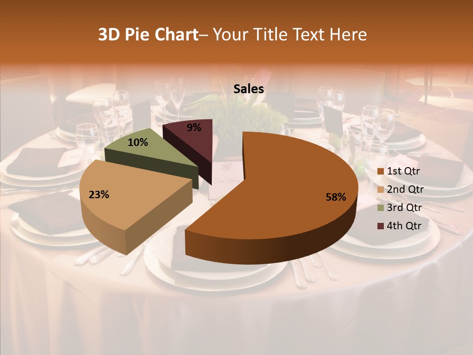 Bouquet Wedding China PowerPoint Template