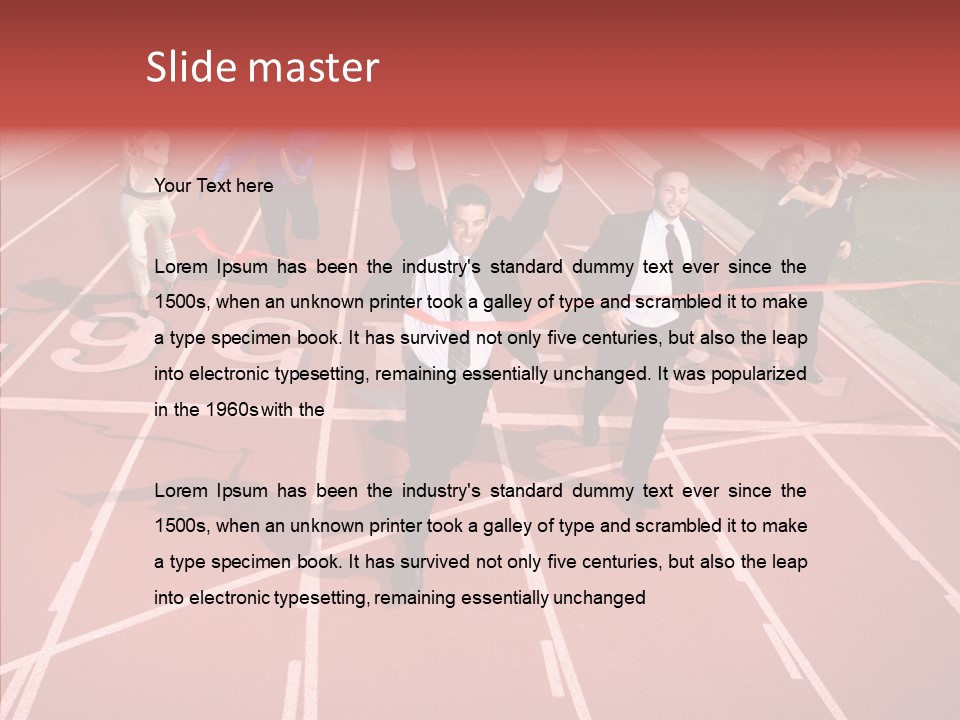 Winner Sprint Champion PowerPoint Template