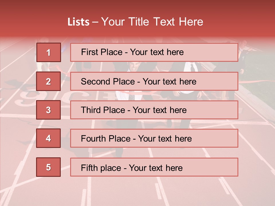 Winner Sprint Champion PowerPoint Template
