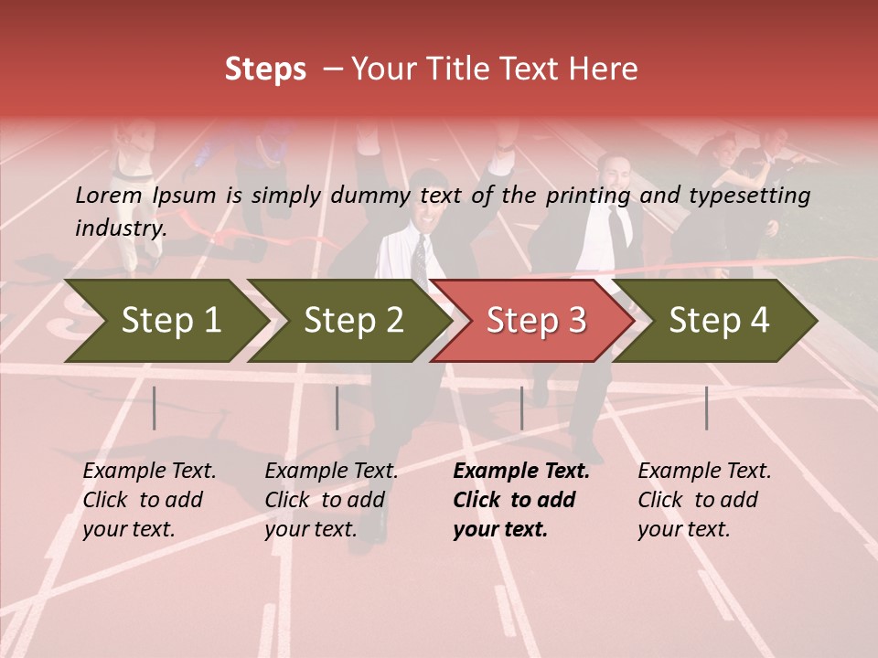 Winner Sprint Champion PowerPoint Template