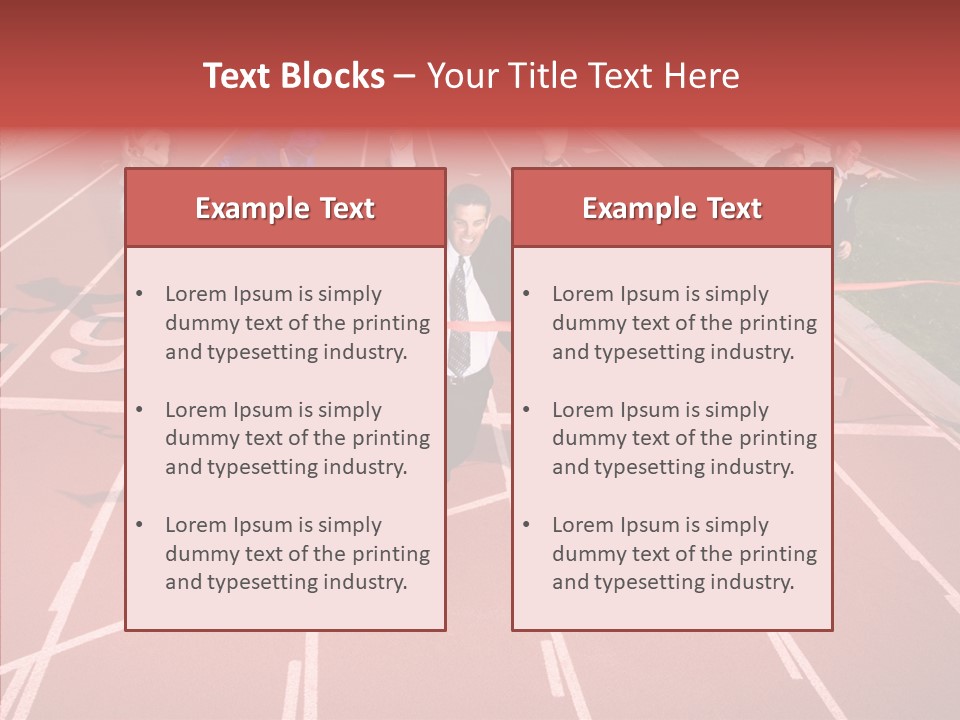 Winner Sprint Champion PowerPoint Template