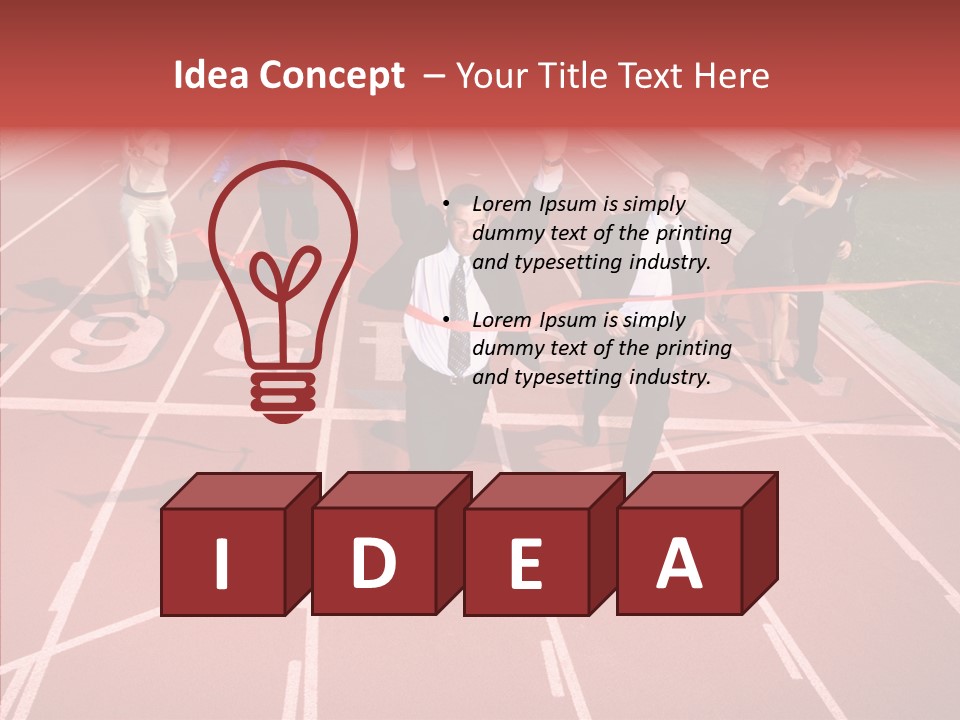 Winner Sprint Champion PowerPoint Template
