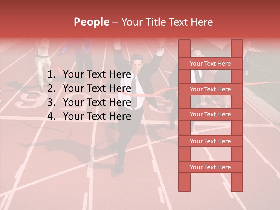 Winner Sprint Champion PowerPoint Template
