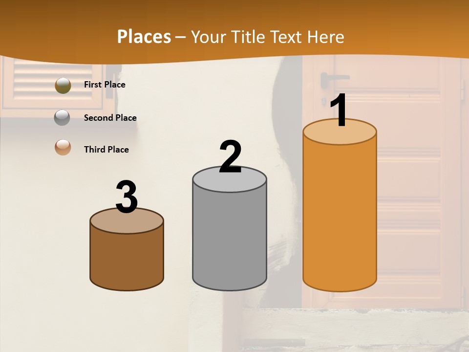 Building Step Entrance PowerPoint Template