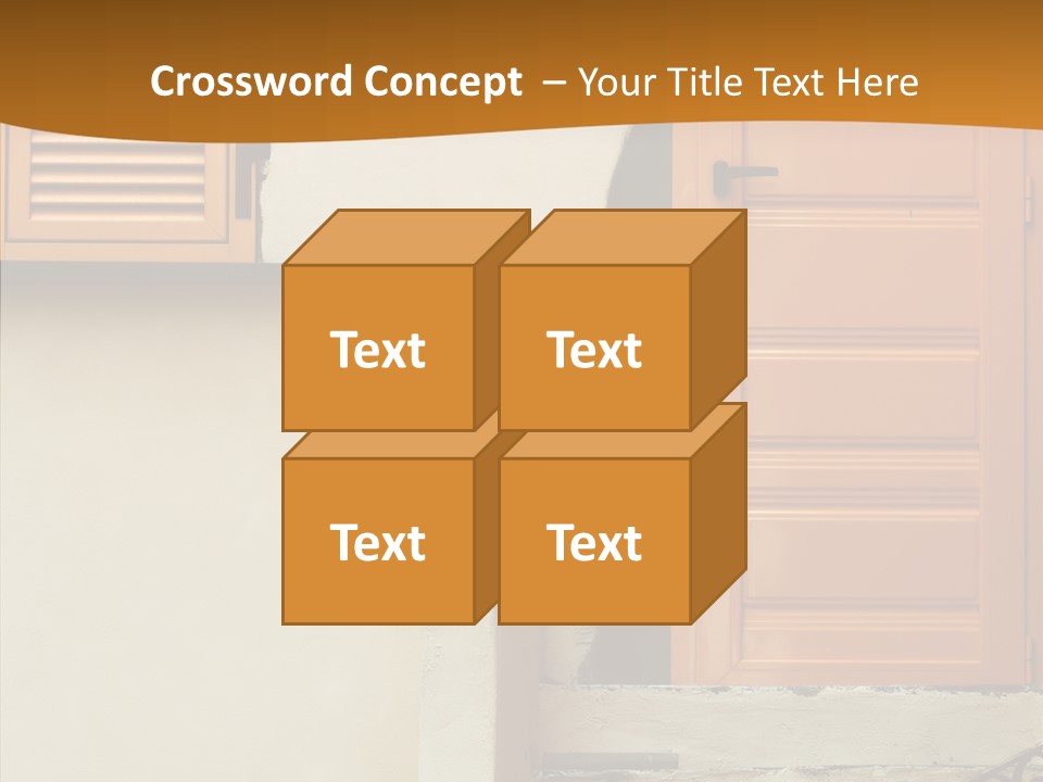 Building Step Entrance PowerPoint Template