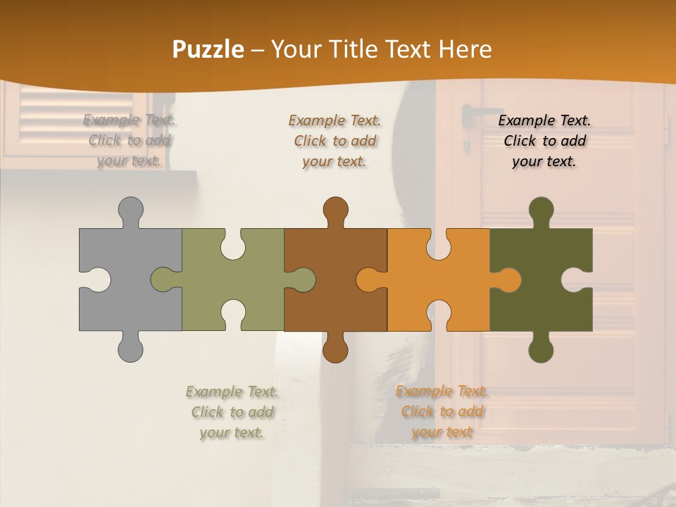 Building Step Entrance PowerPoint Template