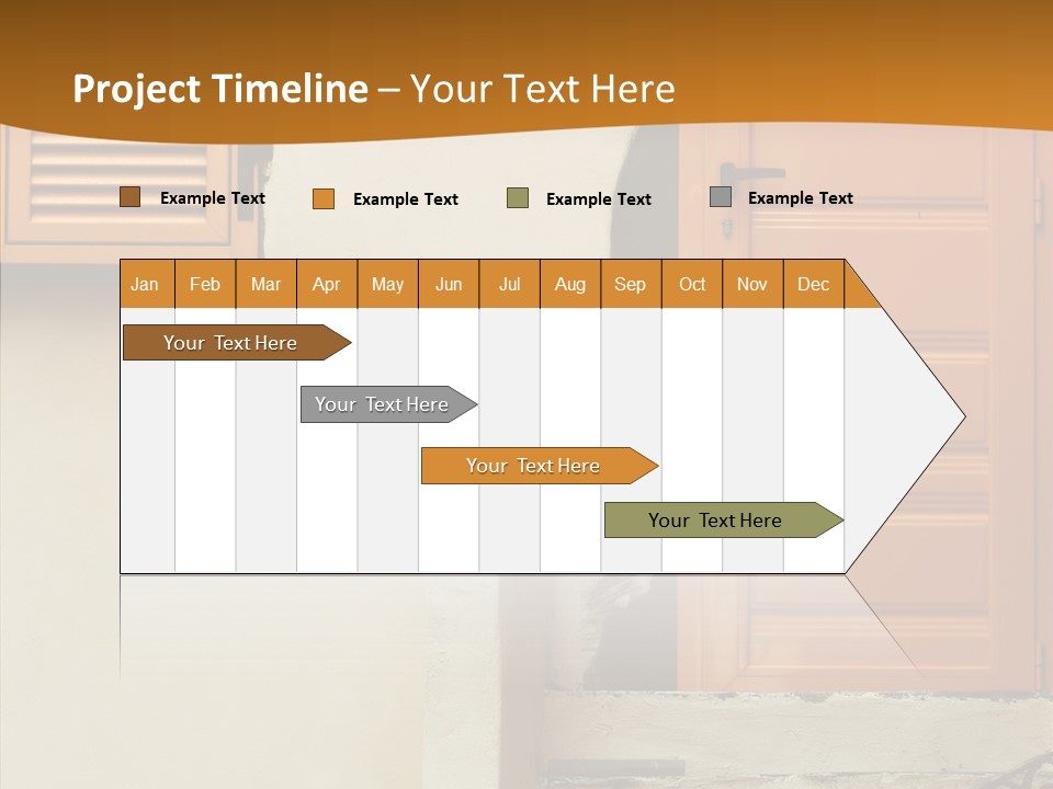 Building Step Entrance PowerPoint Template