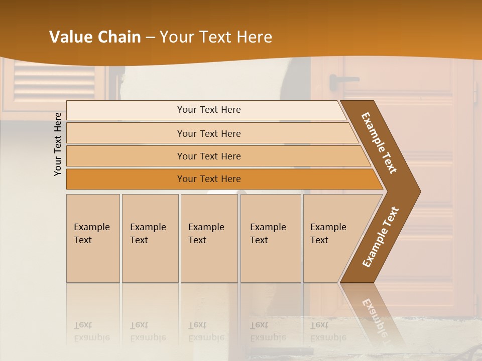 Building Step Entrance PowerPoint Template