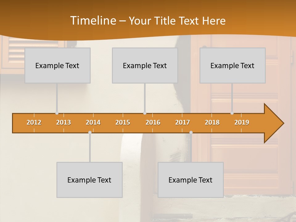 Building Step Entrance PowerPoint Template