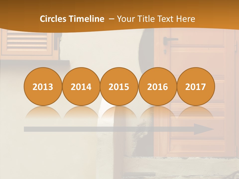 Building Step Entrance PowerPoint Template