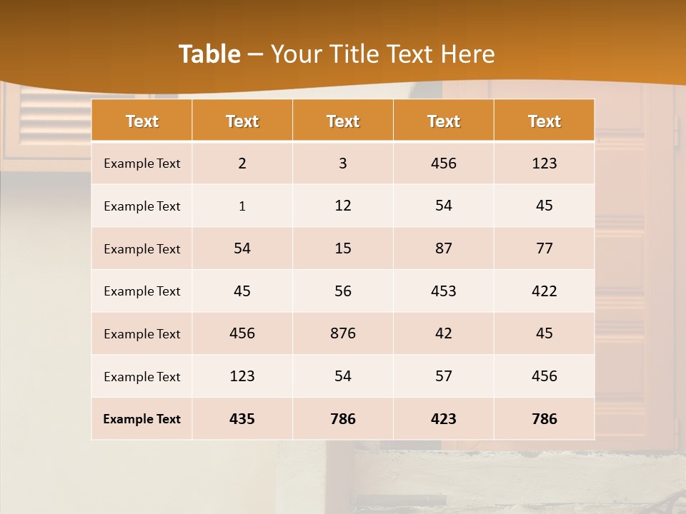 Building Step Entrance PowerPoint Template