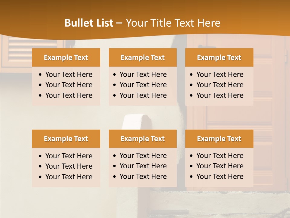 Building Step Entrance PowerPoint Template
