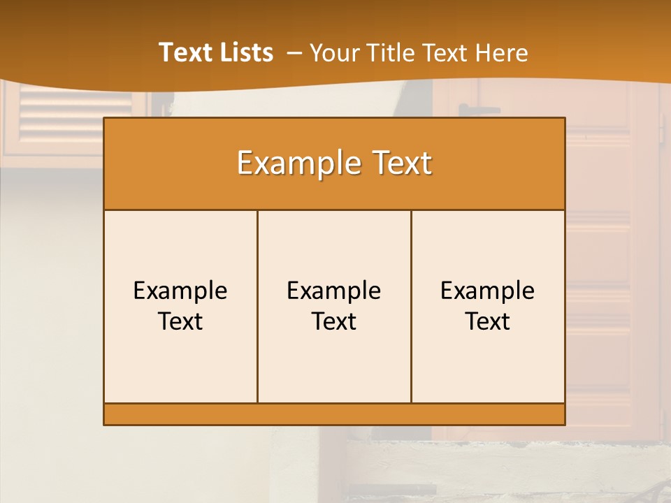 Building Step Entrance PowerPoint Template