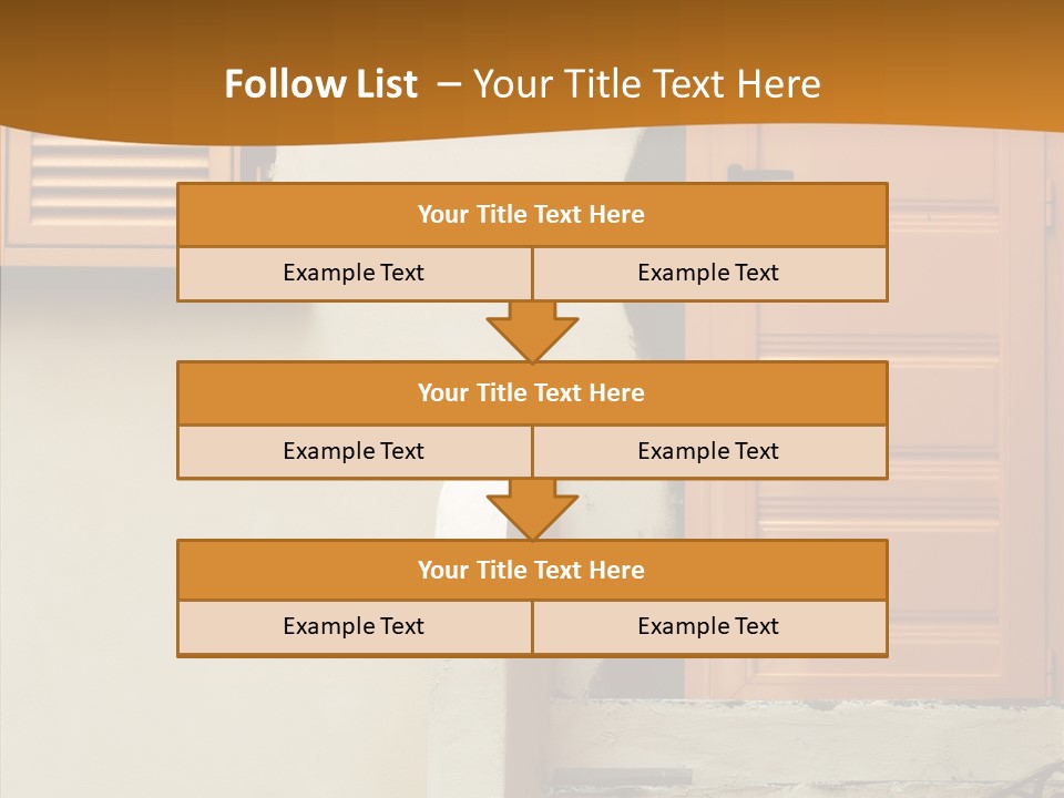 Building Step Entrance PowerPoint Template
