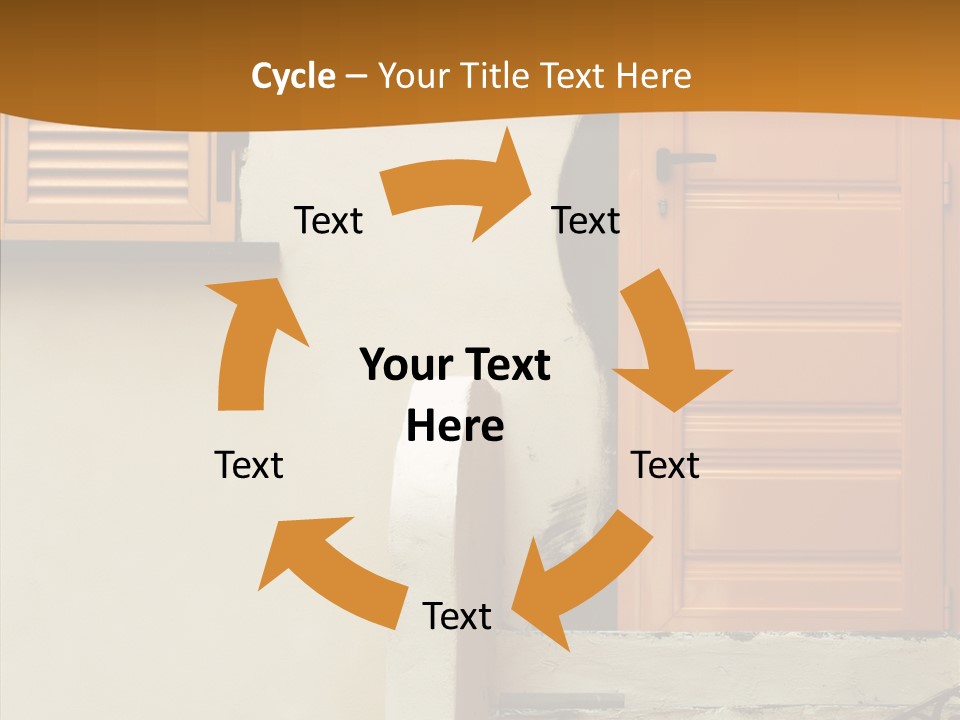 Building Step Entrance PowerPoint Template