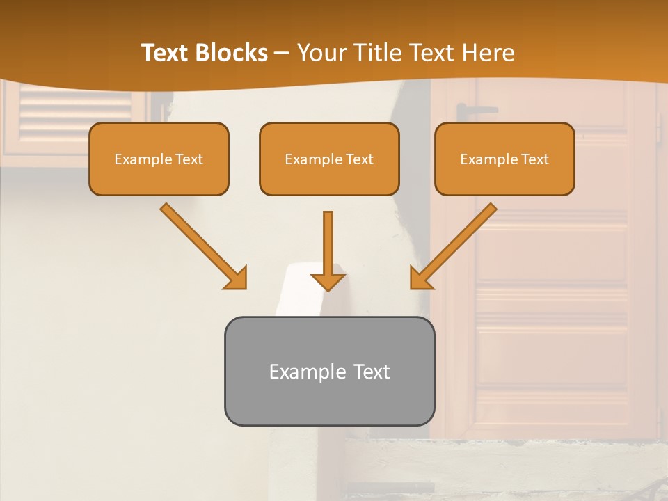 Building Step Entrance PowerPoint Template