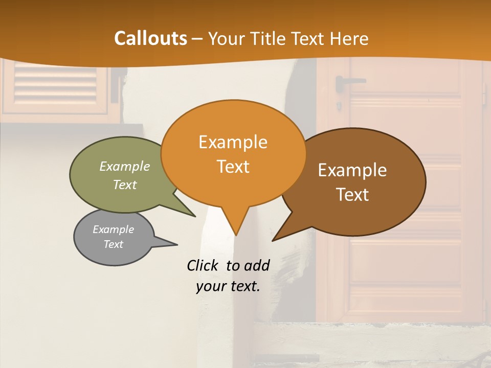 Building Step Entrance PowerPoint Template