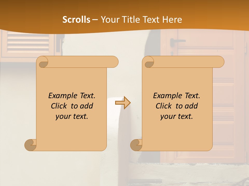 Building Step Entrance PowerPoint Template