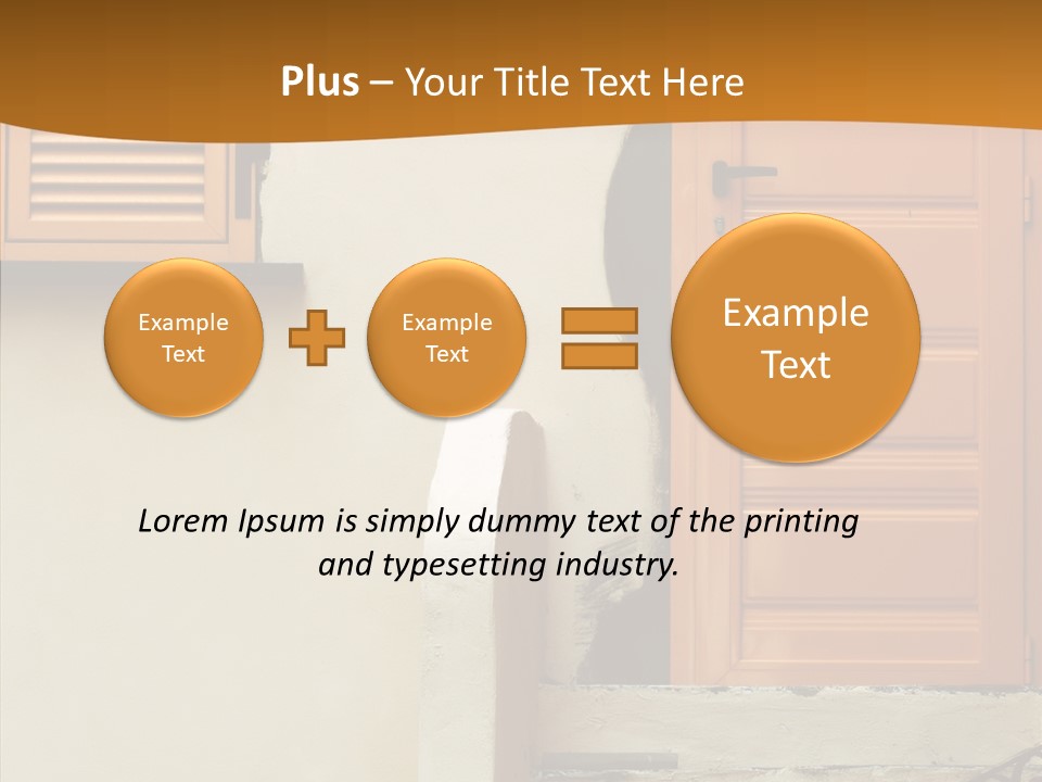 Building Step Entrance PowerPoint Template