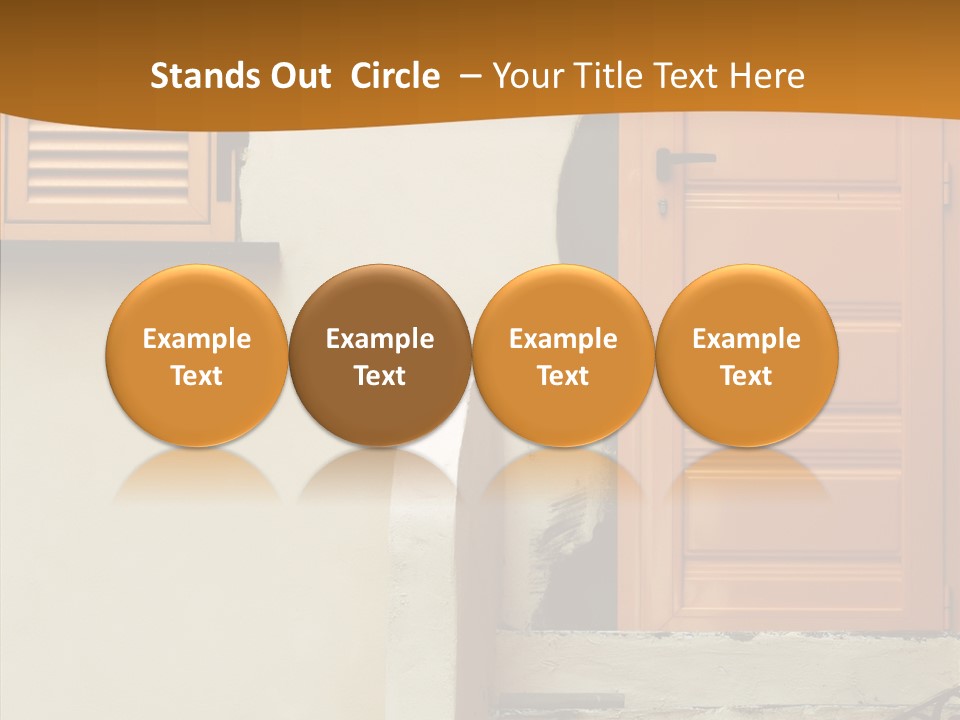 Building Step Entrance PowerPoint Template