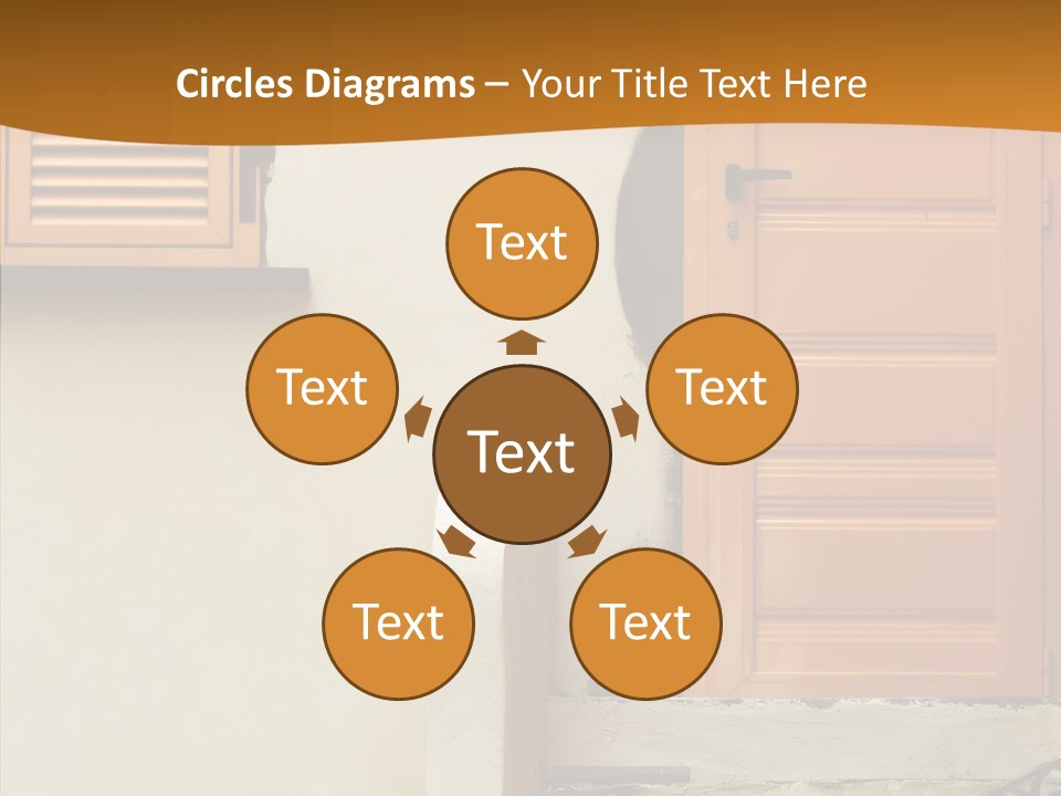 Building Step Entrance PowerPoint Template