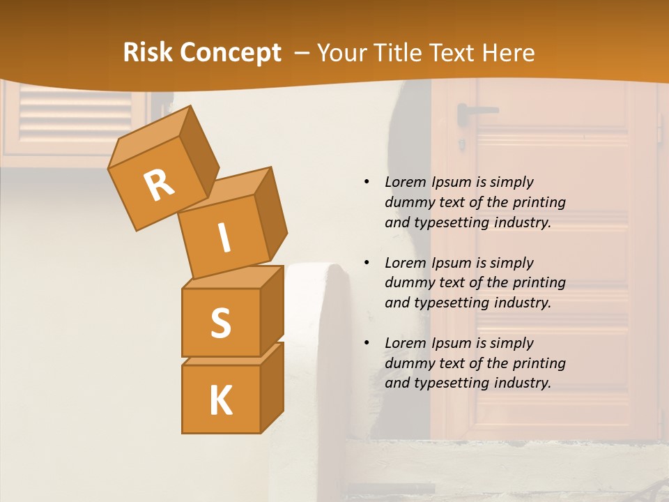 Building Step Entrance PowerPoint Template