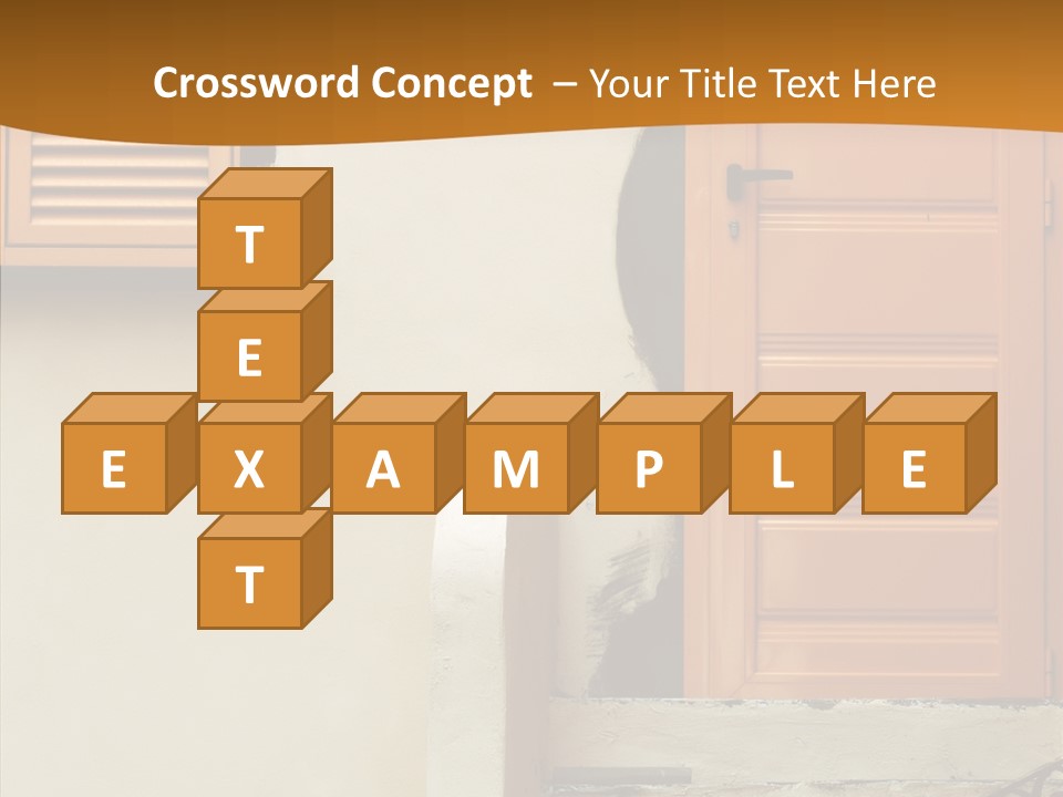 Building Step Entrance PowerPoint Template
