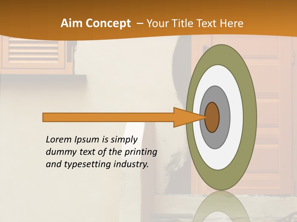 Building Step Entrance PowerPoint Template