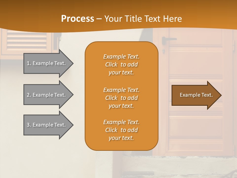 Building Step Entrance PowerPoint Template