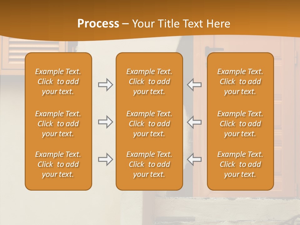 Building Step Entrance PowerPoint Template